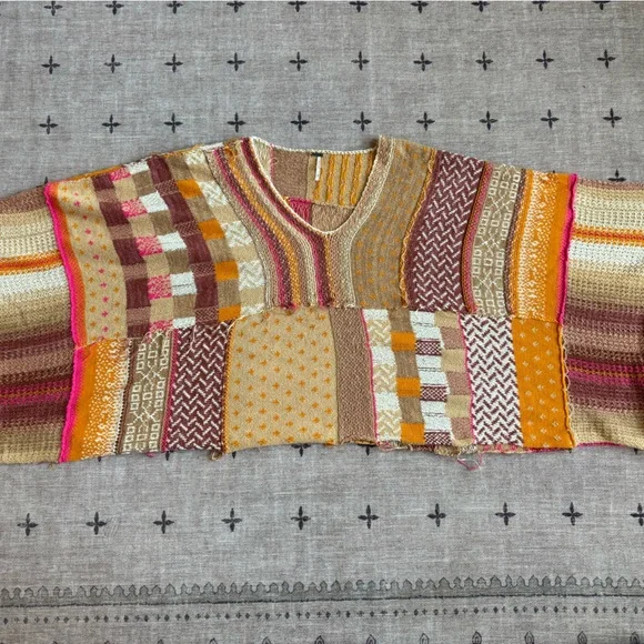 Free People Multicolor Patchwork Sweater - Picture 11 of 13